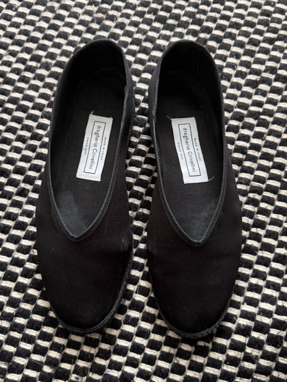Drogheria Crivellini brand Fu Kung Ballet Point Flats in Black